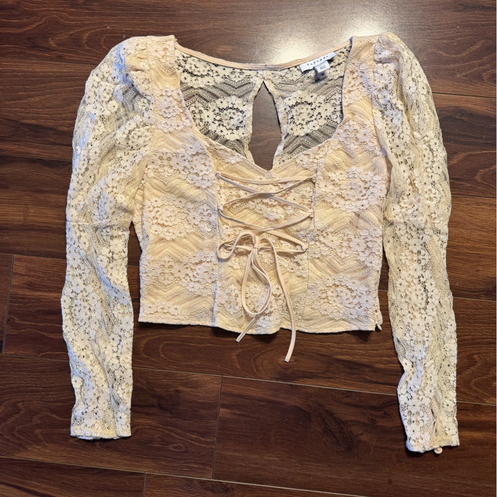 🍉 Topshop Lace Crop Top